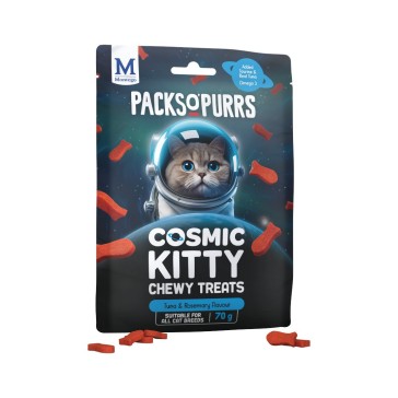 Montego Packs O' Purrs Tuna & Rosemary Cat Chew Treats - 70g