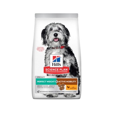 Hill's Science Plan Perfect Weight & Active Mobility Chicken Medium Adult Dog Food-12kg