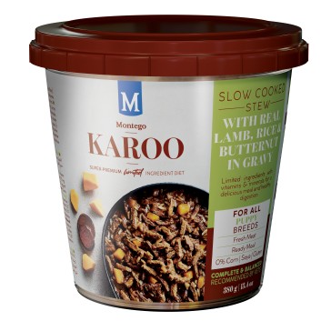 Montego Karoo Lamb Wet Puppy Food Tub Bulk Pack - 12x380g