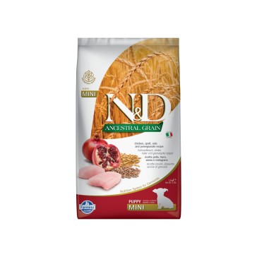 Farmina N&D Ancestral Grain Italian Chicken & Pomegranate Mini Puppy Dog Food