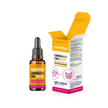 NutriFlex Cannamax Gold+ CBD Oil for Dogs & Cats 600mg-30ml