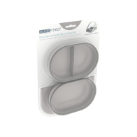 SureFeed Microchip Feeder Pet Mat & Bowl Set-Grey