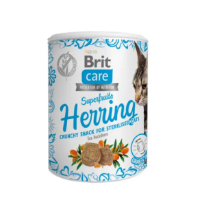 Brit Premium Care Superfruits Herring Sterilised Cat Treats-100g