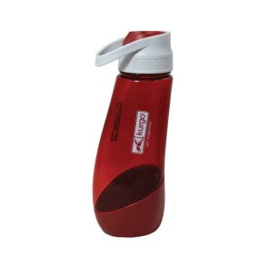 Kurgo Gourd Travel Dog Water Bottle & Bowl - Barn Red