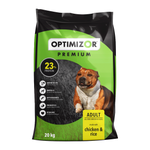 Optimizor Premium Chicken and Rice Adult Dog Food